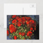 Van Gogh Vase met rode papavers, fijne kunst Briefkaart (Voorkant / Achterkant)