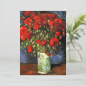 Van Gogh - Vase met rode papavers Kaart (Staand voorkant)