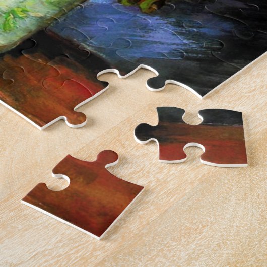 Van Gogh Vase met rode papavers Legpuzzel (Zijkant)