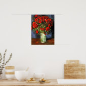 Van Gogh - Vase met rode papavers Poster (Keuken)