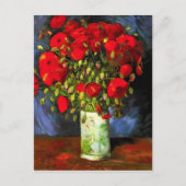 Van Gogh Vase met rood papaver Briefkaart