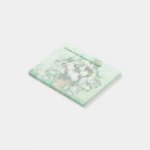 Van Gogh Vase met roze Roses  Flowers Art Post-it® Notes (Schuin)
