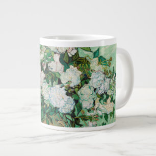 Van Gogh Vase met roze rozen bloemen schilderen Grote Koffiekop