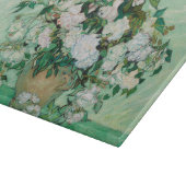 Van Gogh Vase met roze rozen bloemen schilderen Snijplank (Hoek)