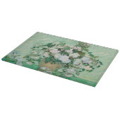 Van Gogh Vase met roze rozen bloemen schilderen Snijplank (Hoek)