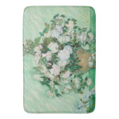 Van Gogh Vase met roze rozen bloemkunst Badmat (Voorkant Verticaal)