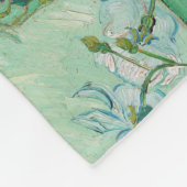 Van Gogh Vase met roze rozen  bloemkunst Fleece Deken (Hoek)