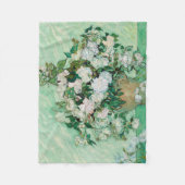 Van Gogh Vase met roze rozen  bloemkunst Fleece Deken (Voorkant)