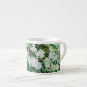 Van Gogh Vase met roze rozen  Floral Art Espresso Kop
