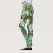 Van Gogh Vase met roze rozen  Floral Art Leggings (Links)