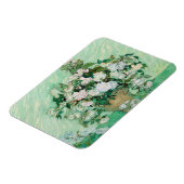 Van Gogh Vase met roze rozen  Floral Art Magneet (Linkerzijde)