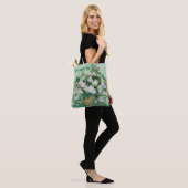 Van Gogh Vase met roze rozen  Floral Art Tote Bag (Op model)