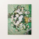 Van Gogh Vase met roze rozen Puzzle Legpuzzel (Verticaal)