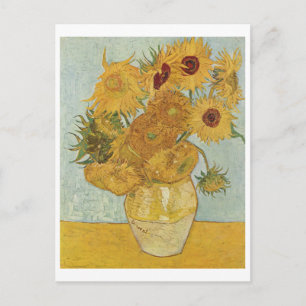 van Gogh - Vase met twaalf zonnebloemen (1888) Briefkaart