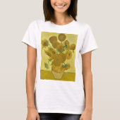Van Gogh Vase met vijftien zonnebloemen GalleryHD T-shirt (Voorkant)
