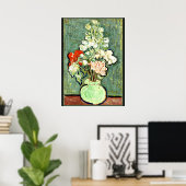 Van Gogh - Vase of Flowers, 1890 Poster (Thuiskantoor)