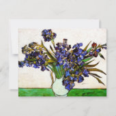 Van Gogh Vase van de uitnodigingen van Irises (Voorkant)