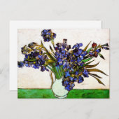 Van Gogh Vase van Irises Briefkaart (Voorkant / Achterkant)