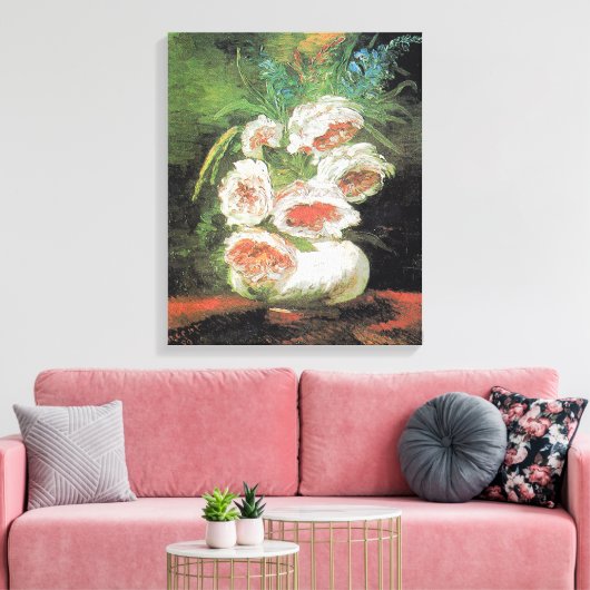  Van Gogh Vase van volken Canvas Afdruk (Insitu (Woonkamer))