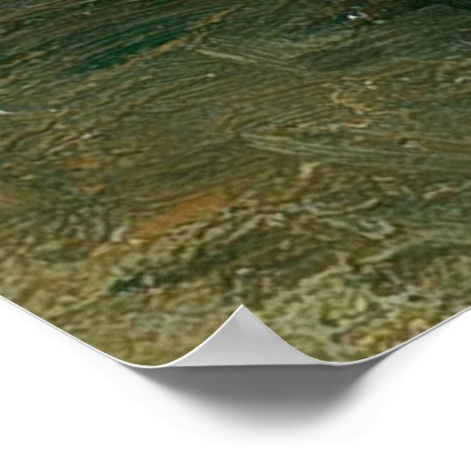 Van Gogh Vase with Hollyhocks Poster (Hoek)