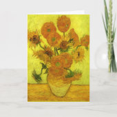 Van Gogh - veertien zonnebloemen, Bedankkaart (Voorkant)