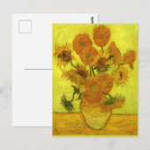 Van Gogh - veertien zonnebloemen, Briefkaart (Voorkant / Achterkant)