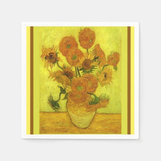 Van Gogh - veertien zonnebloemen, Servet (Voorkant)