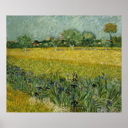 Van Gogh - Veld met bloemen bij Arles Poster (Voorkant)