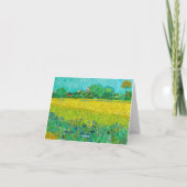 Van Gogh Veld met irissen bij Arles (Achterkant)