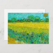 Van Gogh Veld met irissen bij Arles Briefkaart (Voorkant / Achterkant)