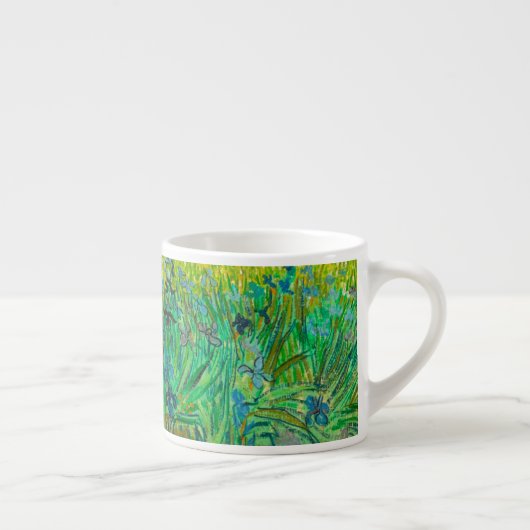 Van Gogh Veld met irissen bij Arles Espresso Kop (Rechts)