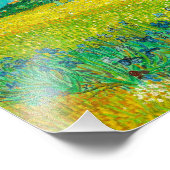 Van Gogh Veld met irissen bij Arles Foto Afdruk (Hoek)