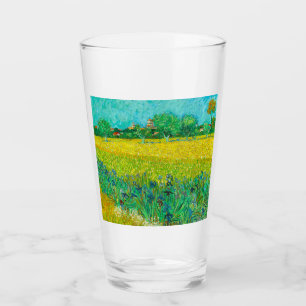 Van Gogh Veld met irissen bij Arles Glas