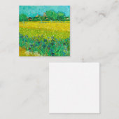 Van Gogh Veld met irissen bij Arles Informatiekaartje (Voorkant / Achterkant)
