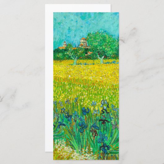 Van Gogh Veld met irissen bij Arles Kaart (Voorkant / Achterkant)