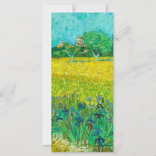 Van Gogh Veld met irissen bij Arles Kaart (Voorkant)