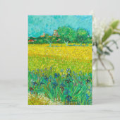 Van Gogh Veld met irissen bij Arles Kaart (Staand voorkant)