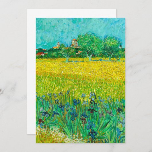 Van Gogh Veld met irissen bij Arles Kaart (Voorkant / Achterkant)