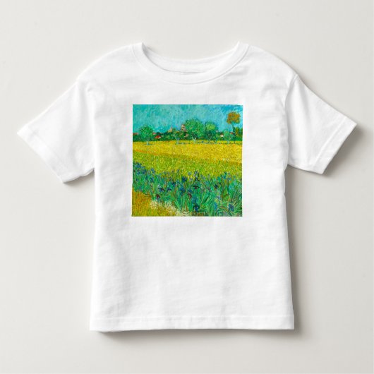 Van Gogh Veld met irissen bij Arles Kinder Shirts (Voorkant)