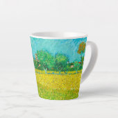 Van Gogh Veld met irissen bij Arles Latte Mok (Rechterhoek)