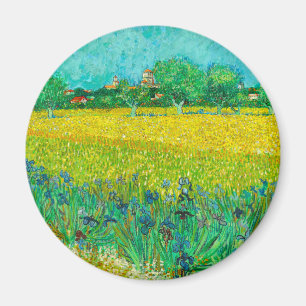 Van Gogh Veld met irissen bij Arles Magneet