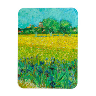 Van Gogh Veld met irissen bij Arles Magneet