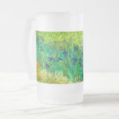 Van Gogh Veld met irissen bij Arles Matglas Bierpul (Voorkant links)