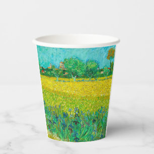 Van Gogh Veld met irissen bij Arles Papieren Bekers