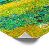 Van Gogh Veld met irissen bij Arles Poster (Hoek)