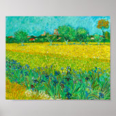 Van Gogh Veld met irissen bij Arles Poster (Voorkant)