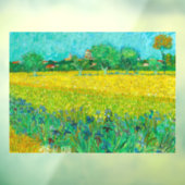 Van Gogh Veld met irissen bij Arles Raamsticker (Vel 3)