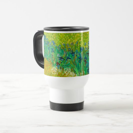 Van Gogh Veld met irissen bij Arles Reisbeker (Voorkant links)