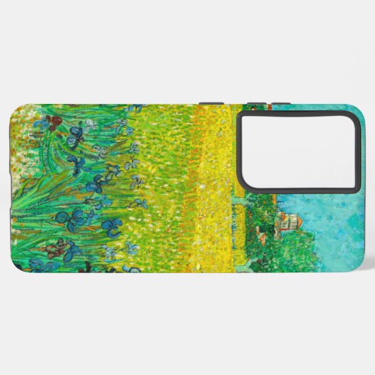 Van Gogh Veld met irissen bij Arles Samsung Galaxy Hoesje (Linkerkant)