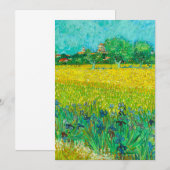 Van Gogh Veld met irissen bij Arles Save The Date (Voorkant / Achterkant)